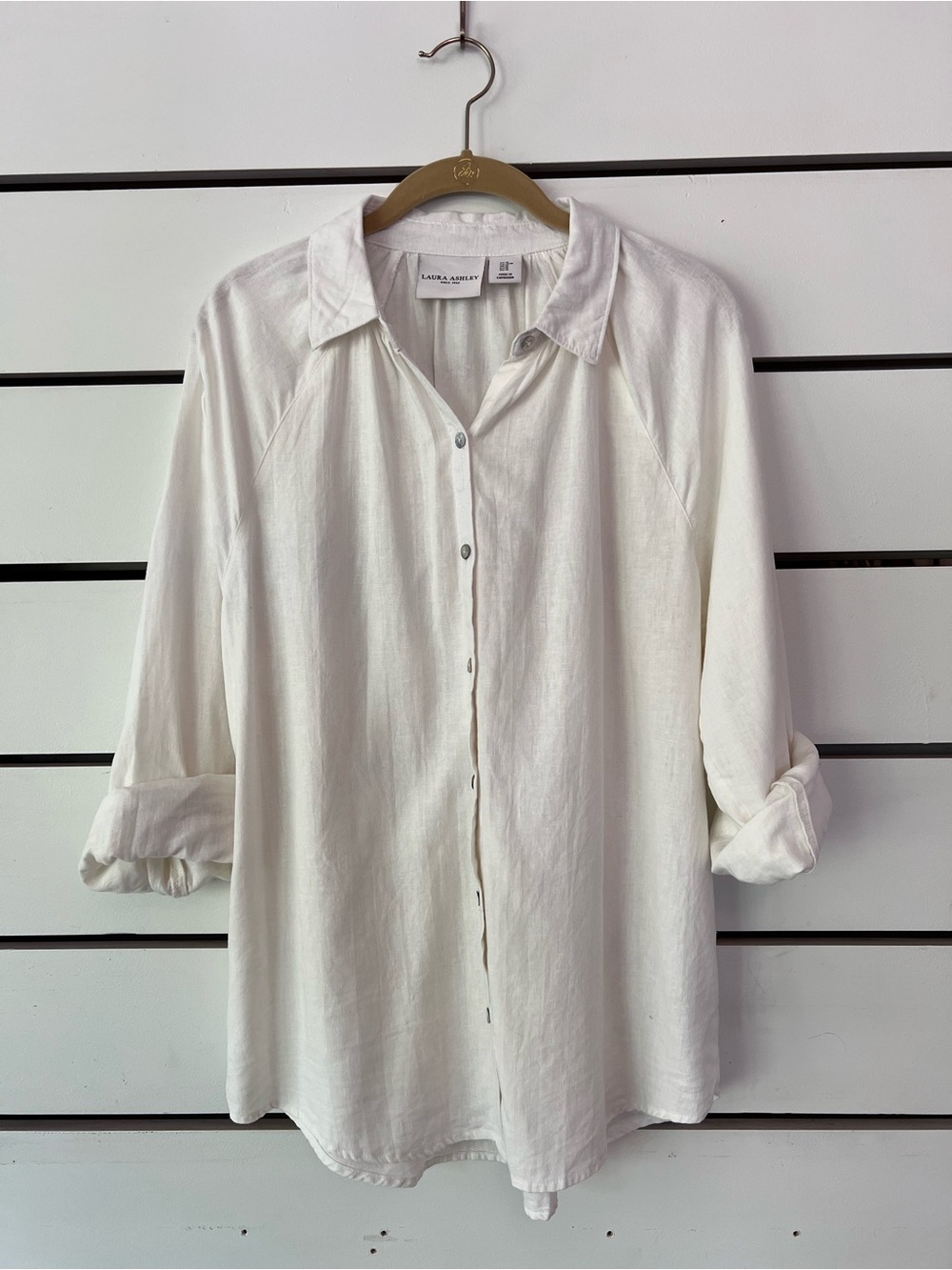 Laura Ashley Linen Button Down
